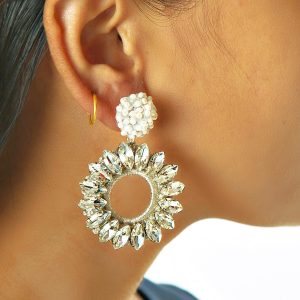 Lorelai Crystal Earring - Model