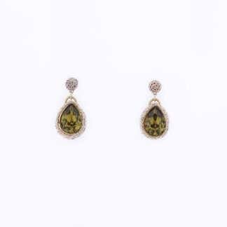Venus Dew Drop Earrings - Light Green