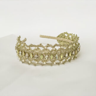 Nessa Crochet Lace Headband - Pearl