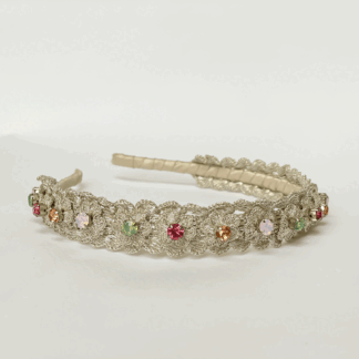 Diana Crochet Lace Headband - Ivory