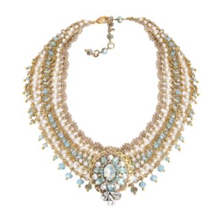 Lynette Collar Necklace - Light Blue
