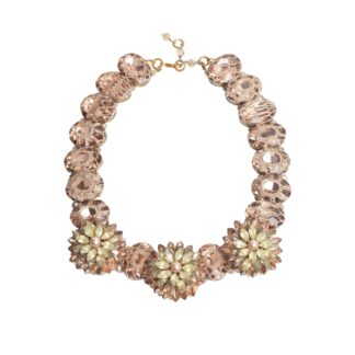 Wild Blossom Collar Necklace - Opal Blush