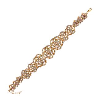Neha Crystal Crochet Embroidered Choker Necklace - White